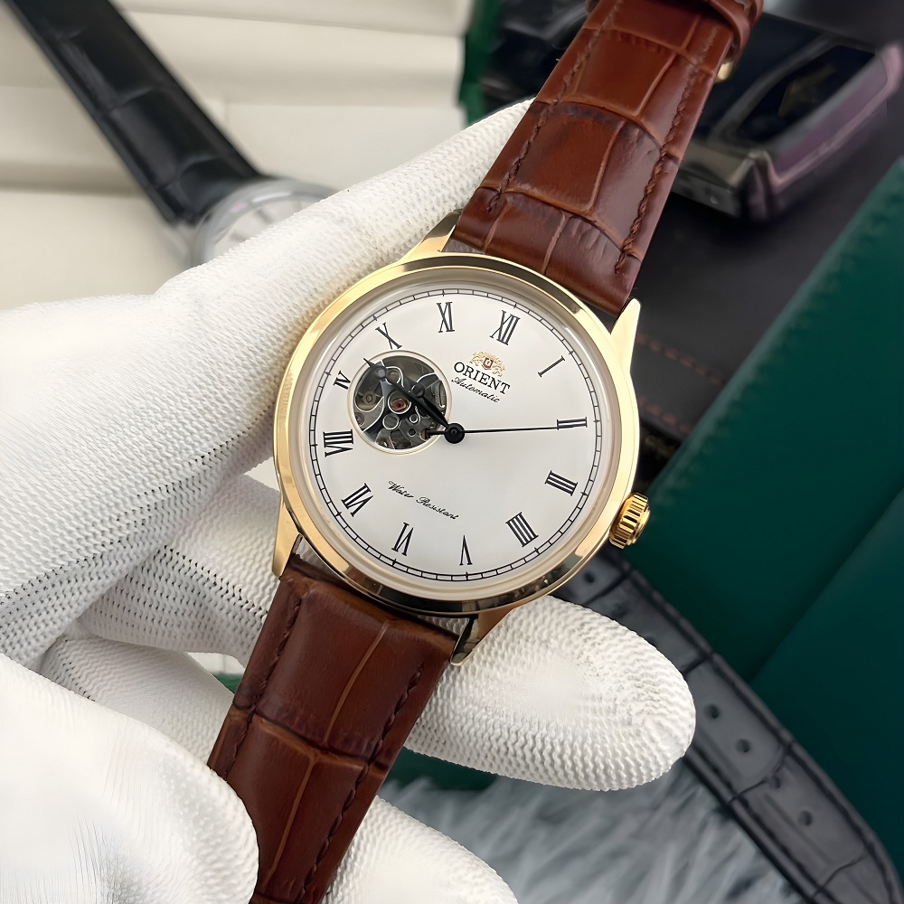 Đồng hồ nam Orient automatic dây da sang trọng máy nhật