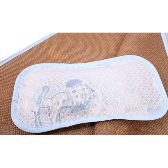 Chiếu Điều Hòa Chiếu Lụa Tặng Kèm Gối Thảo Dược