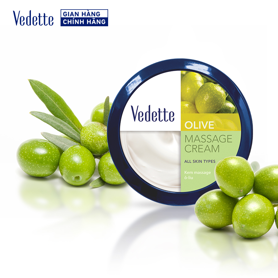 Kem Massage Vedette Olive 145ml