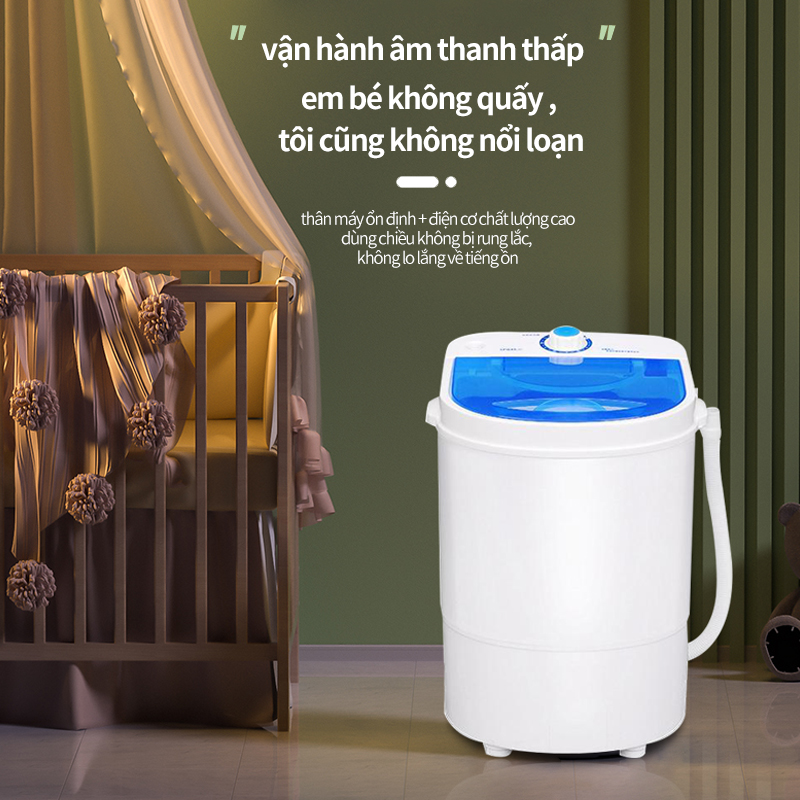 Máy giặt mini cao cấp Máy giặt vắt quần áo gia dụng mini Giá rẻ đặc biệt phù hợp dành cho học sinh sinh viên