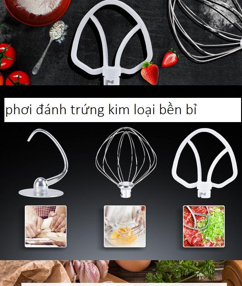 máy nhào bột đánh bột đánh trứng 5l  CÔNG SUẤT 1000W