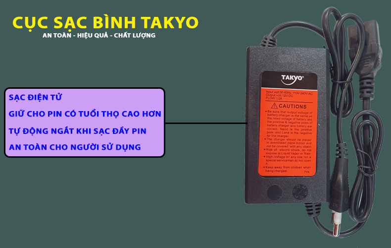 [HCM]BÌNH XỊT ĐIỆN BƠM ĐÔI TAKYO TK20-2B -20L - 12V-12AH