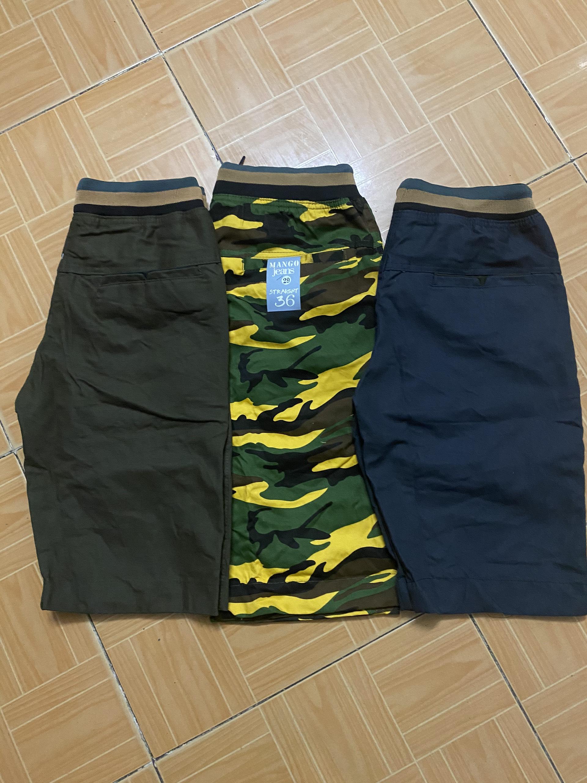 Quần Short Kaki Lưng Thun CAMO Lính