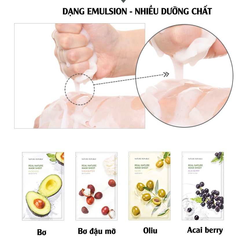 Mặt nạ giấy NATURE REPUBLIC -25ml