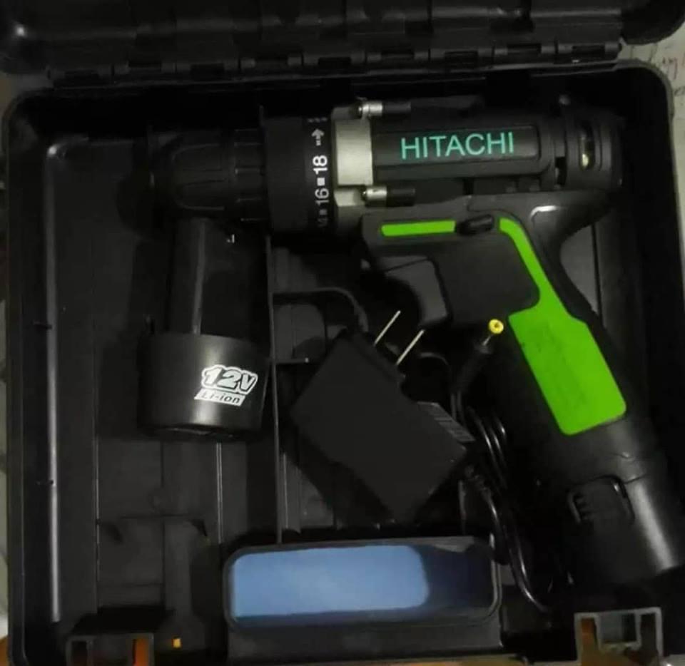 MÁY KHOAN PIN HITACHI 12V( kèm 2pin)