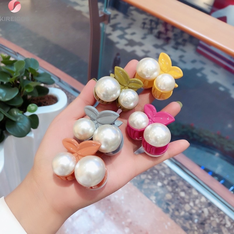 Gấp Tóc Kẹp Tóc Nữa Đầu Trái Châu Hot Trend Hàn Quốc