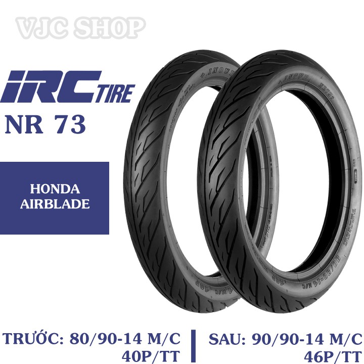 Lốp xe máy irc nf66 80/90-14 tl 40p dùng cho bánh trước ab125