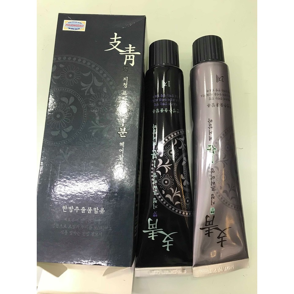 Thuốc Nhuộm Tóc Phủ Bạc Nhanh 1 Phút Thảo Dược JICHUNG Welcos Hàn Quốc