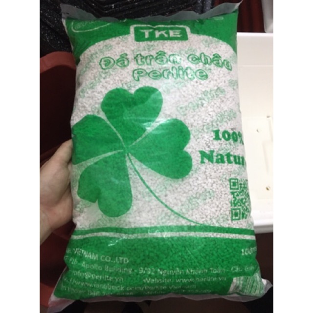 Đá perlite, đá trân châu gói 10 liter