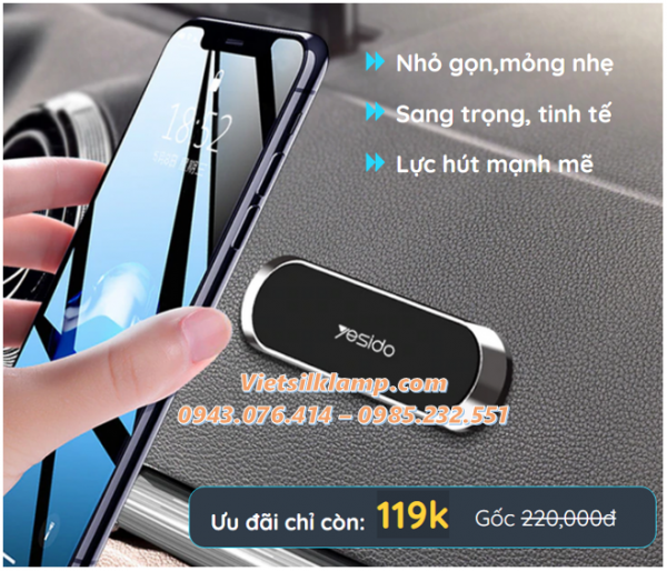 Giá đỡ điện thoại nam châm yesido c55