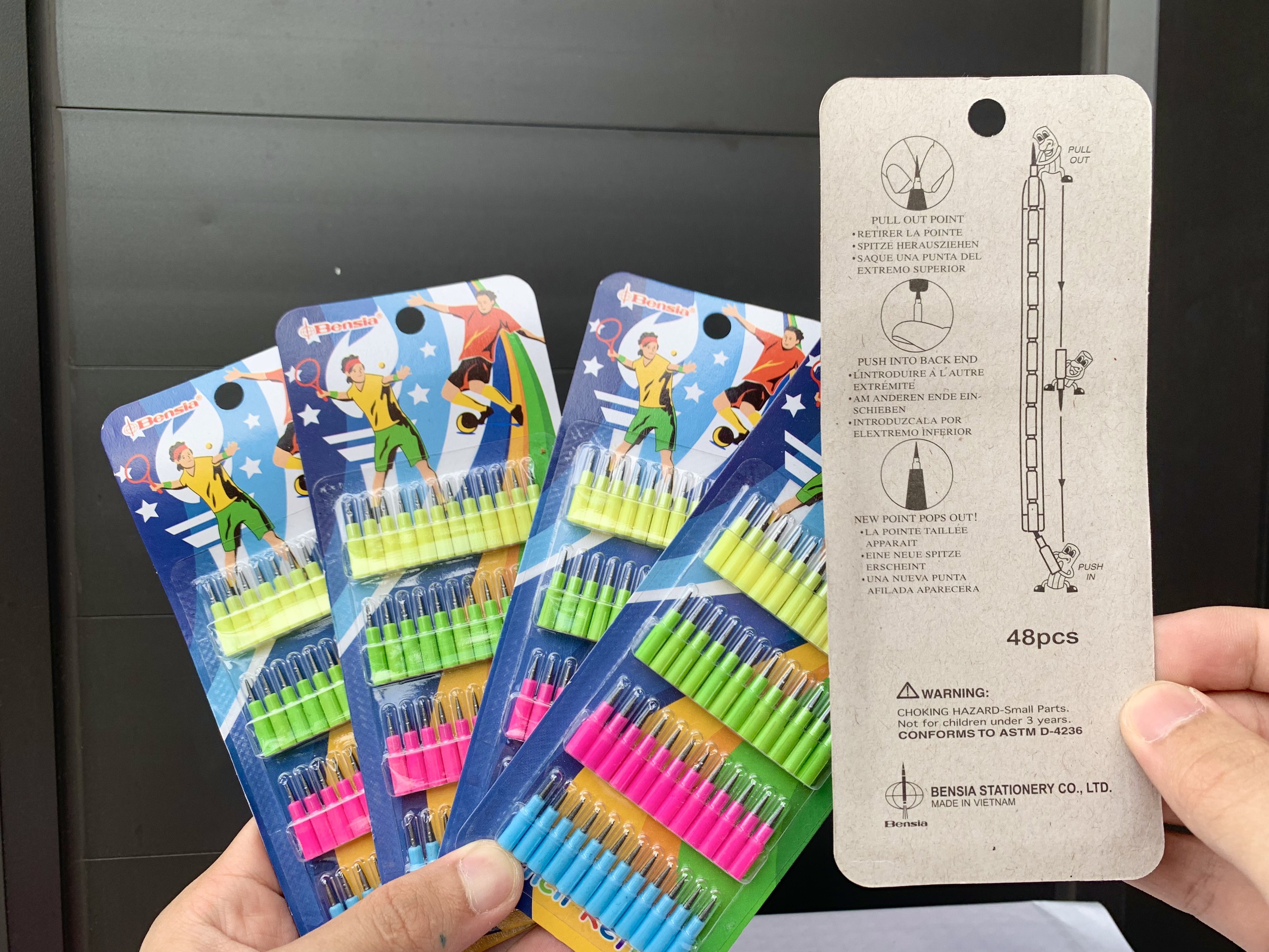 Vỉ Ruột Chì Khúc ( 48 Chiếc ), Set 1 Vỉ - 48 Ruột Chì Đốt Siêu Rẻ