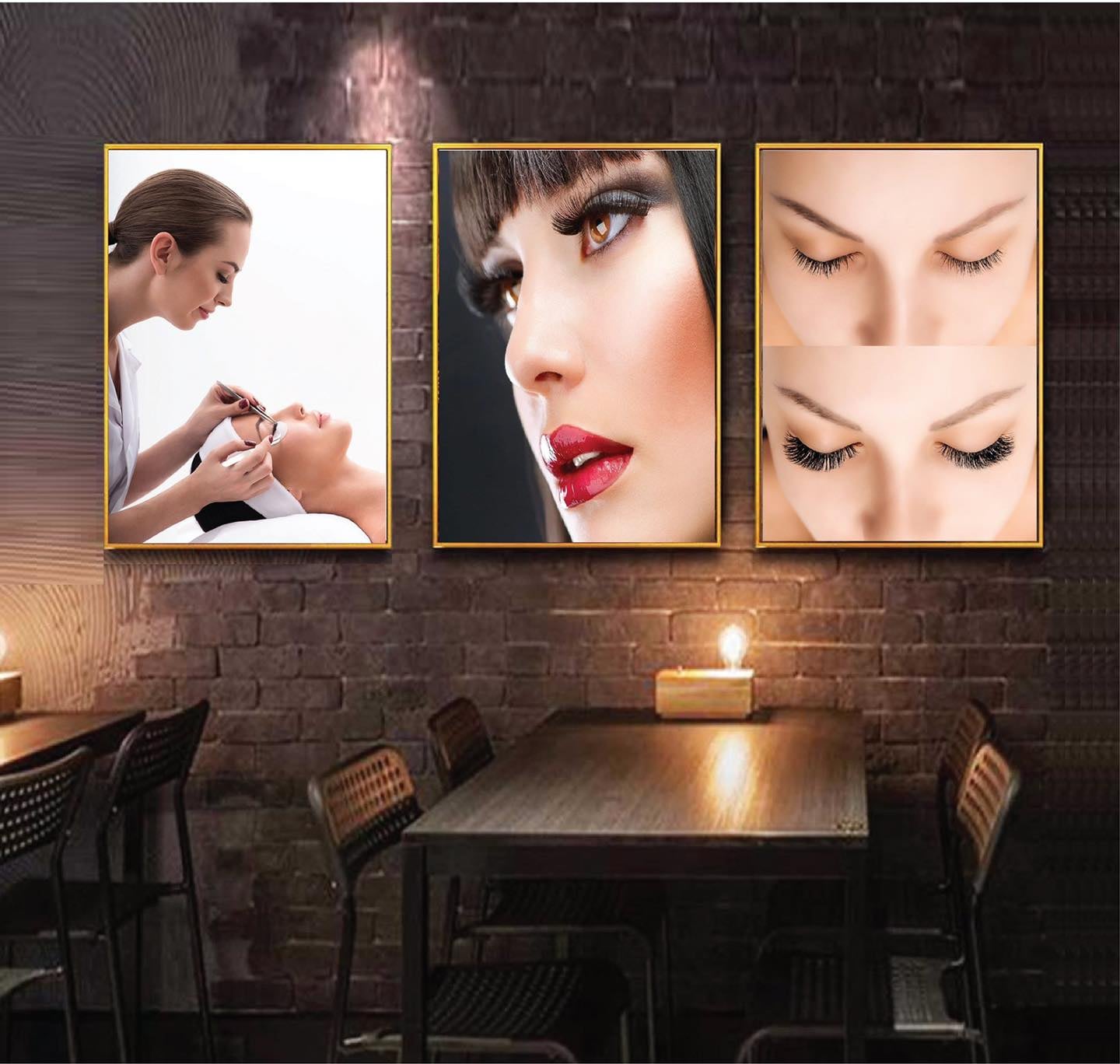 Tranh nối mi cho thẩm mỹ viện chăm sóc da