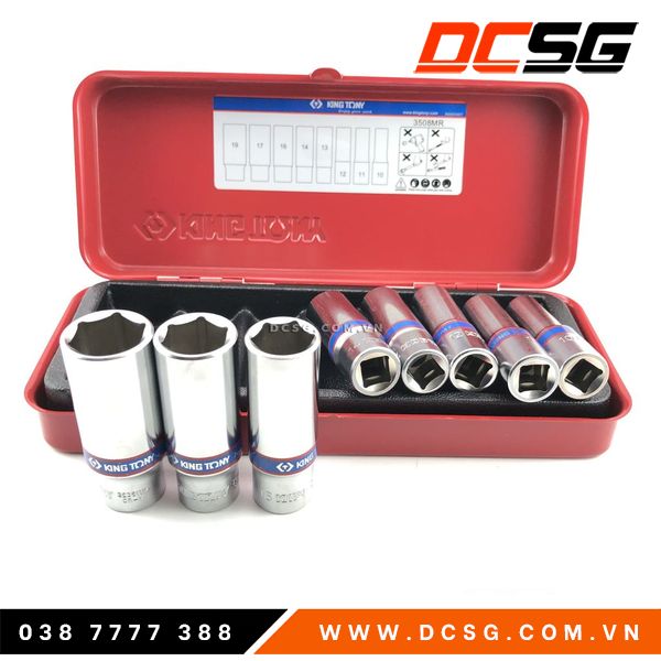 Bộ tuýp 8 chi tiết Kingtony 3/8" 3508MR | DCSG