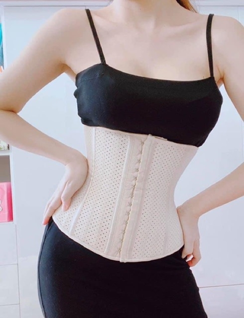 Đai nịt bụng latex 9 xương Thông Hơi Loại dài 25 cm,Đai Gen Tan Mỡ Sau Sinh