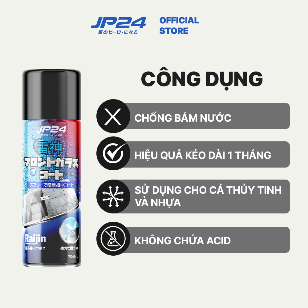 Combo 3 chai chăm sóc xe ô tô toàn diện JP24