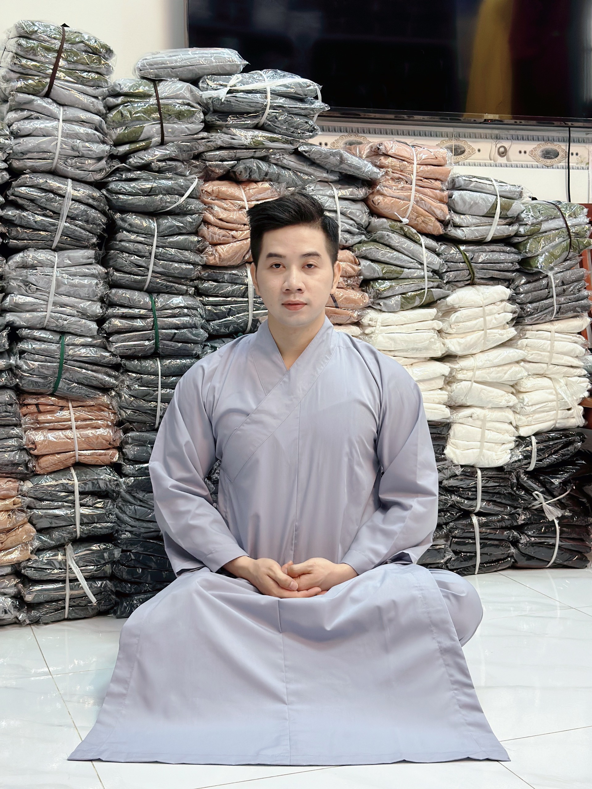 Đồ Lam Đi Chùa Áo Tràng Nam Và Nữ