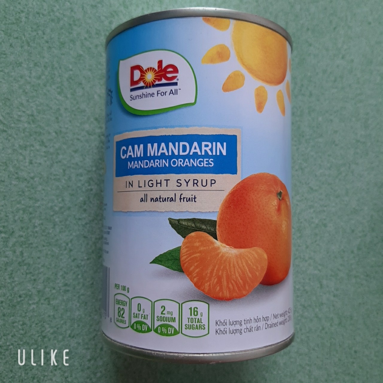Cam ngâm Mandarin Dole 425g