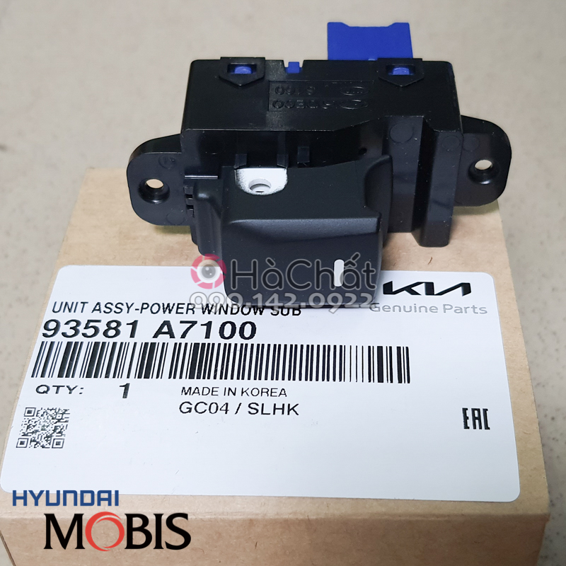 Công tắc lên xuống kính Kia Cerato 🚘 chính hãng HÀN QUỐC, Công tắc đơn