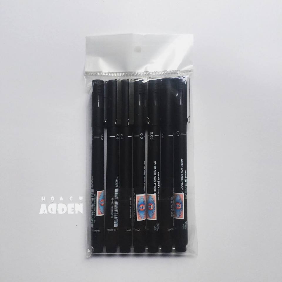 Bút Line Và Brush Pin Uniball Calligraphy
