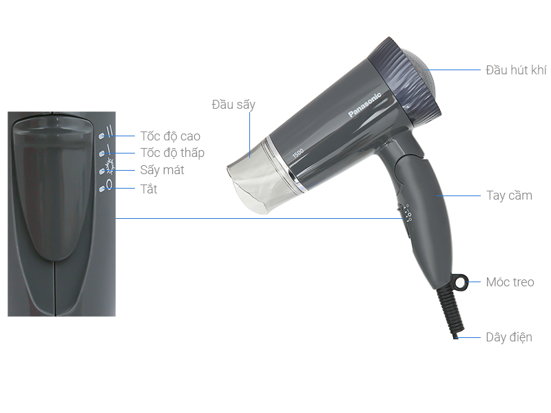 Máy sấy tóc độ ồn thấpanp Panasonic EH-ND57-H645 [EH-ND57-P645]
