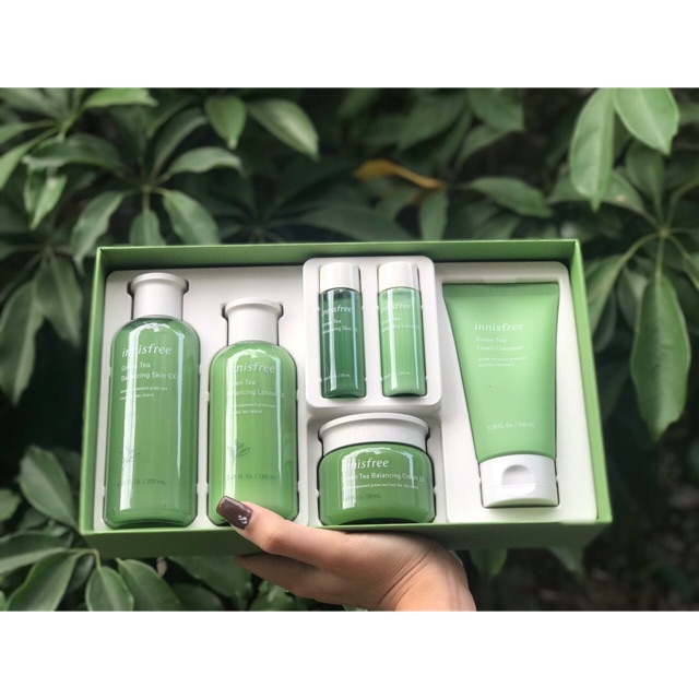 Bộ Dưỡng Da Trà Xanh Innisfree 6 Món Chăm Sóc Da Đặc Biệt