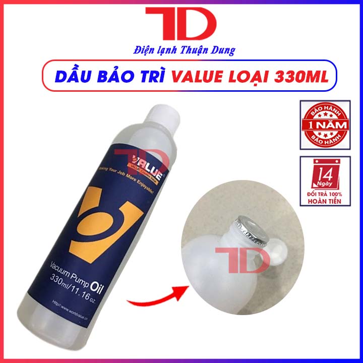 Dầu máy hút chân không máy lạnh điều hòa Value 330ml, Dầu bảo trì VPO 46 - Điện Lạnh Thuận Dung