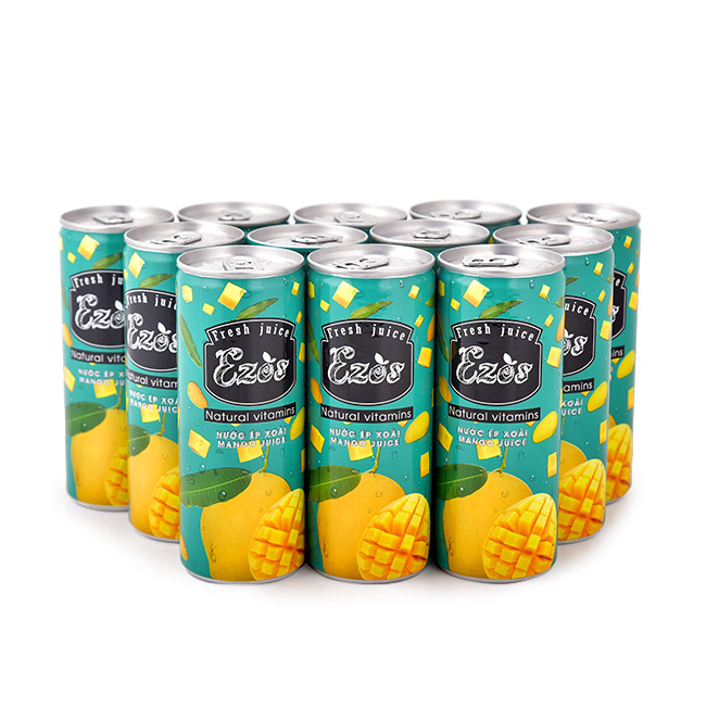 [HCM]Nước ép Ezos vị Xoài - Thùng 30 lon (240ml)