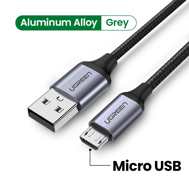 UGREEN Micro USB Cable 3A Nylon Braided Fast Charging Data Cable Wire Cord for Samsung Huawei Xiaomi  Android Mobile Phone