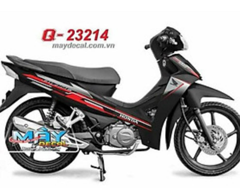tem rời honda blade 110 đen đỏ.