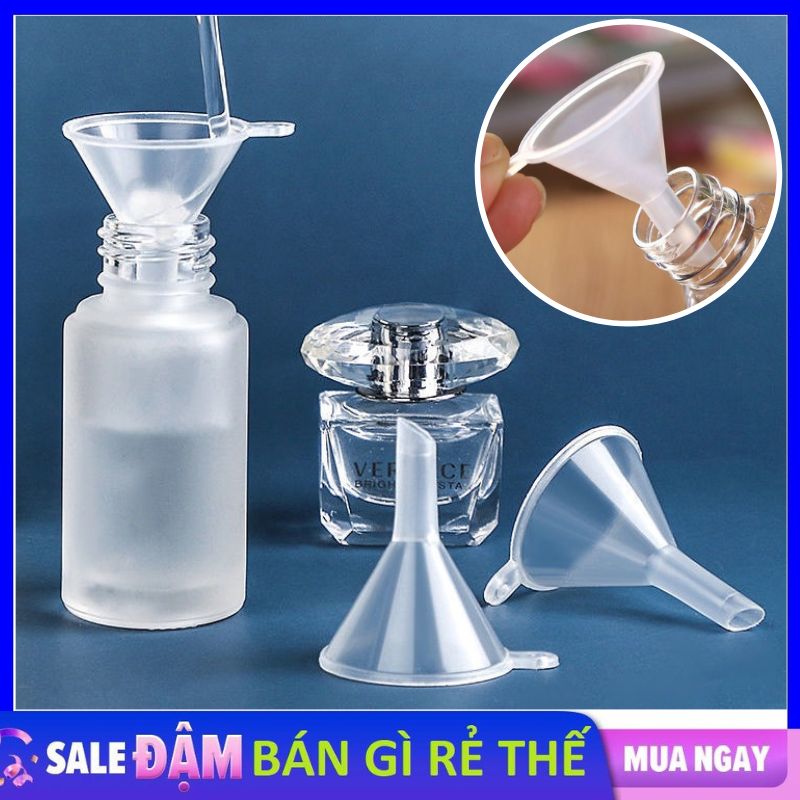 Phễu chiết mỹ phẩm - phễu chiết mini nhỏ gọn dùng chiết tinh dầu, nước hoa tiện lợi - phễu nhựa trong suốt chiết chất lỏng