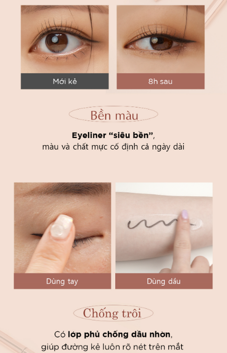 (Mẫu 2022) Kẻ mắt nước Black Rouge Power Proof Pen Liner 0.5g