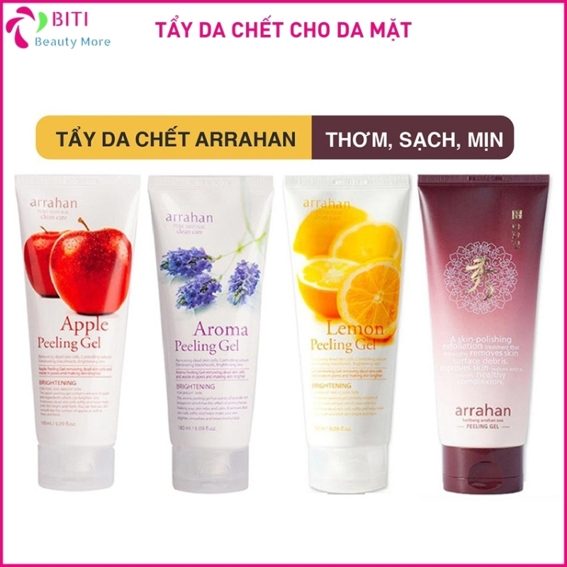 Tẩy tế bào chết da mặt Arrahan Peeling Gel Hàn Quốc 180ml giúp da trở lên sáng và mịn màng - Mỹ phẩm nội địa Trung BitiShop