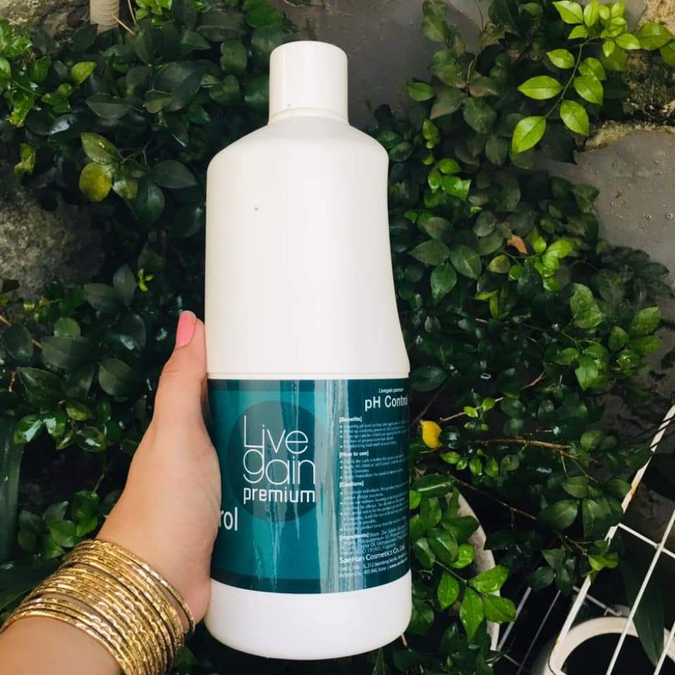 Dung dịch cân bằng ph cho tóc control livegain hàn quốc 1000ml