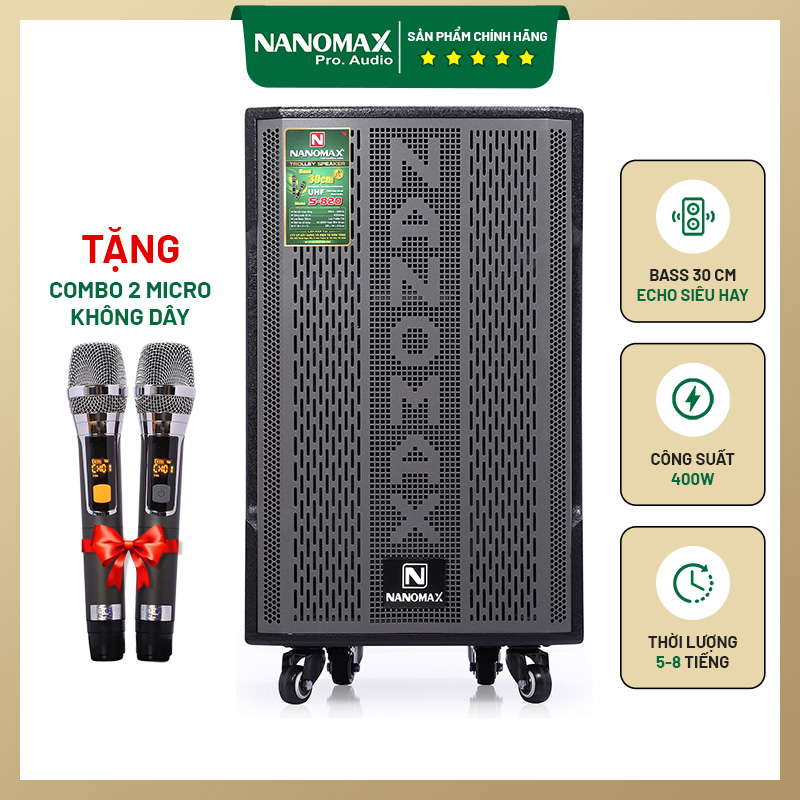 Loa kéo karaoke Nanomax S-820 400W
