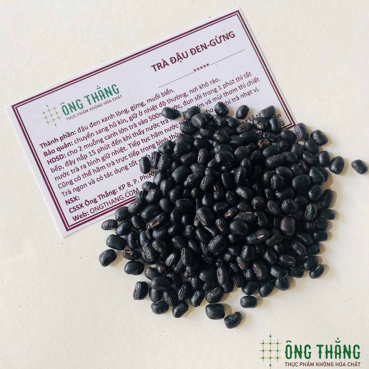 Trà đậu đen - gừng  ÔNG THẮNG - 500G