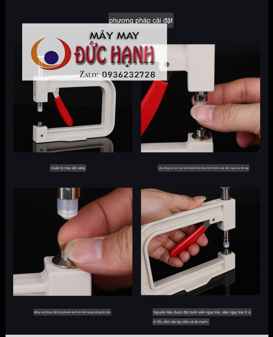 Máy Đính Hạt Ngọc Trai Cầm Tay