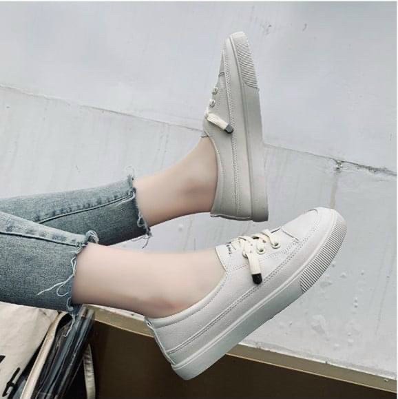 [SenXanh] Giày lười da mịn buộc dây đế cực êm