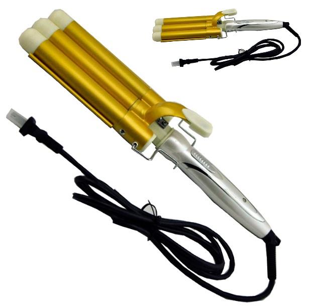 Máy làm xoăn, bấm  tóc gọn sóng nước 3 trục - 45w- ceremic Nhật bản