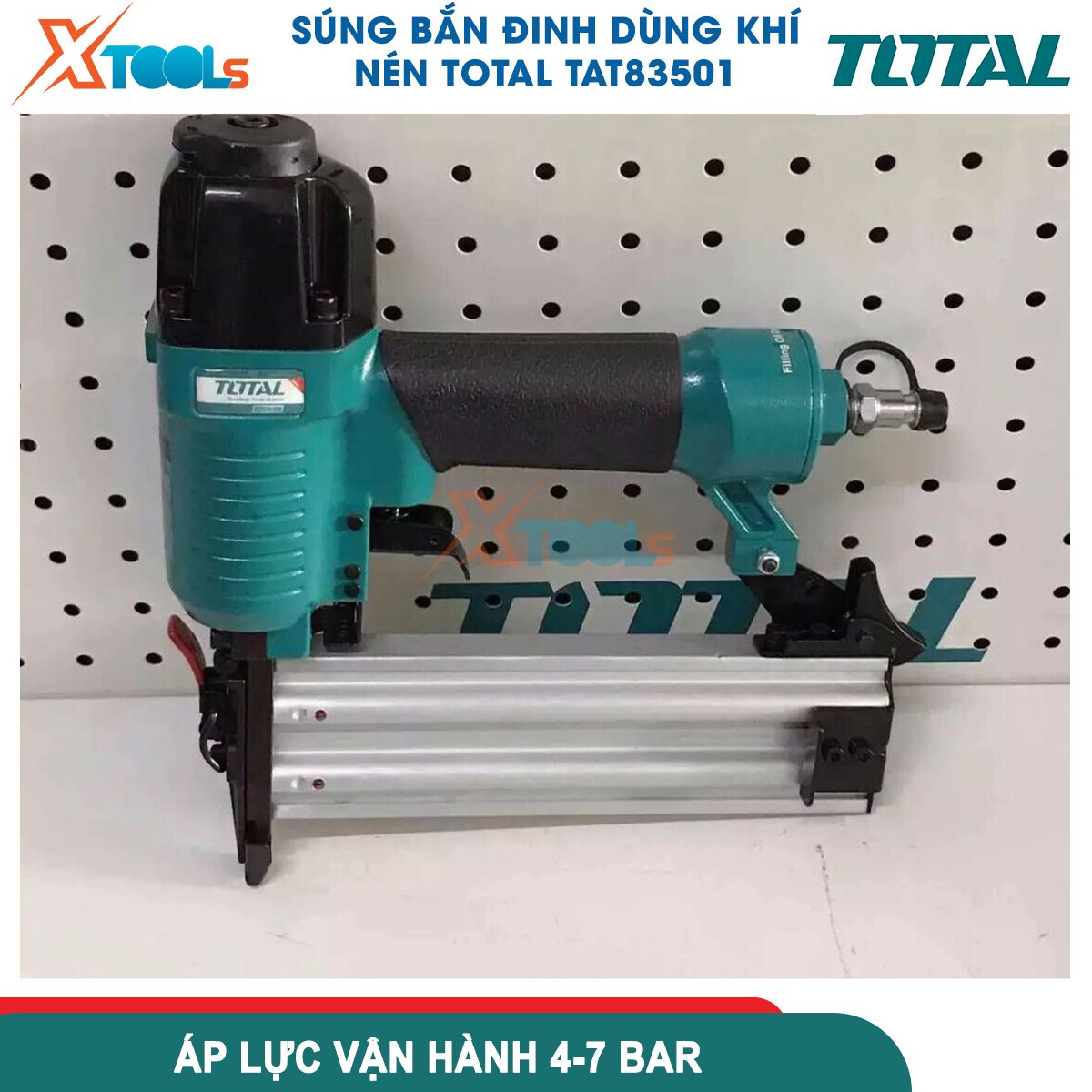SÚNG BẮN ĐINH DÙNG KHÍ NÉN TOTAL TAT83501 XTOOLS