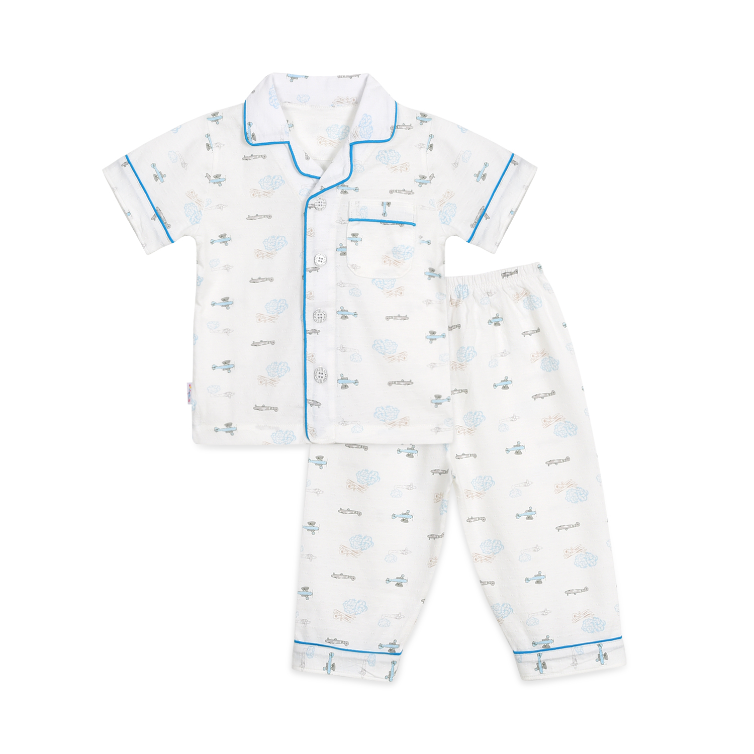 Bộ pyjamas tay ngắn bé trai 1150-hello bb