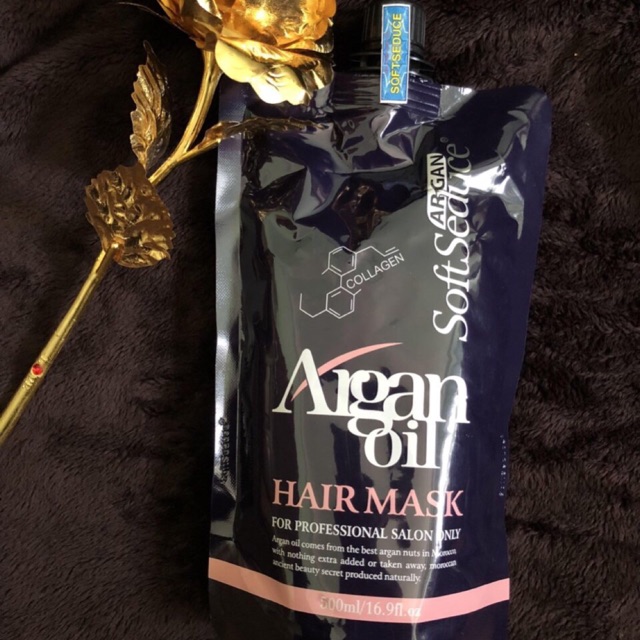 Tặng mũ ủ - kem ủ tóc softseduce collagen keratin siêu mềm mượt 500ml