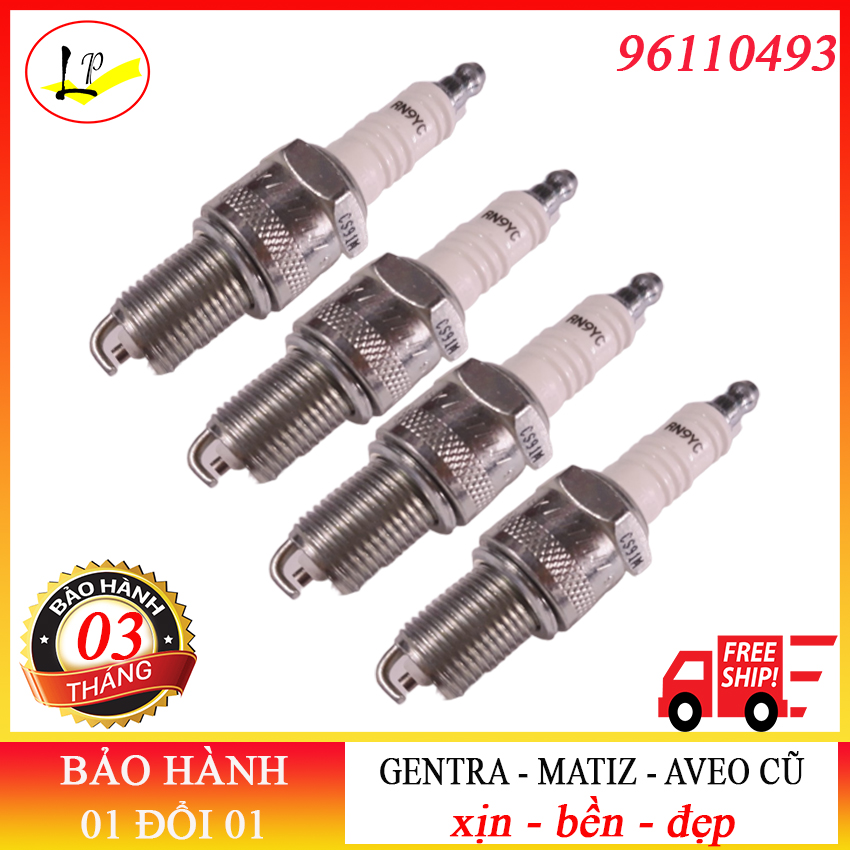 [combo 4] BUGI XE DAEWOO GENTRA AVEO ĐỜI CŨ| chuẩn - xịn gm - đẹp | bugi, bugi ô tô, bugi xe ô tô, bugi ngk, bugi champion, bugi gentra, bugi matiz, bugi aveo, bugi xe matiz, bugi xe gentra, phụ tùng gentra