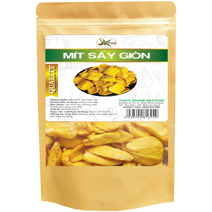 Mít sấy giòn bịch zip 100g SK FOOD