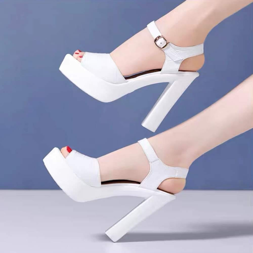 GIÀY SANDAL CAO GÓT VÂN CÁ XẤU 10P