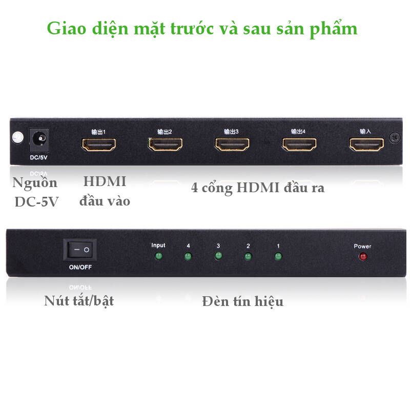 Bộ chia HDMI 1 ra 4 Ugreen 40202 Chính Hãng