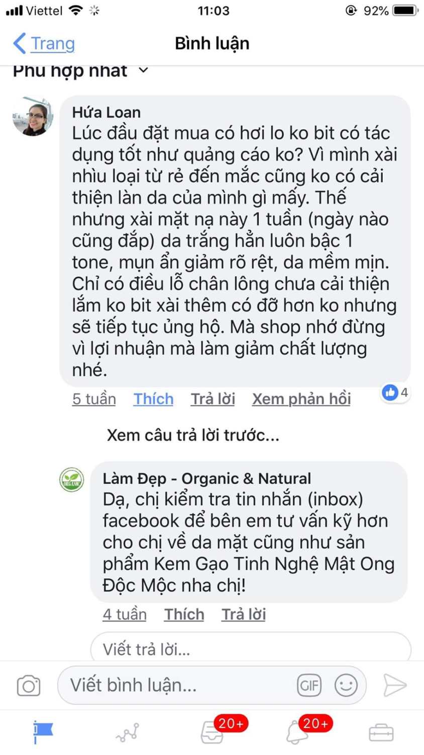 [Tặng CỌ nạ]Mặt nạ Kem Gạo Tinh Nghệ Mật Ong Độc Mộc (Cam Kết Chính Hãng)