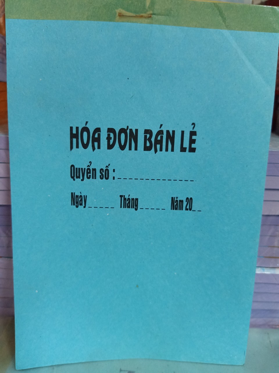 Combo 10 quyển Hóa đơn bán lẻ 1 liên mỏng