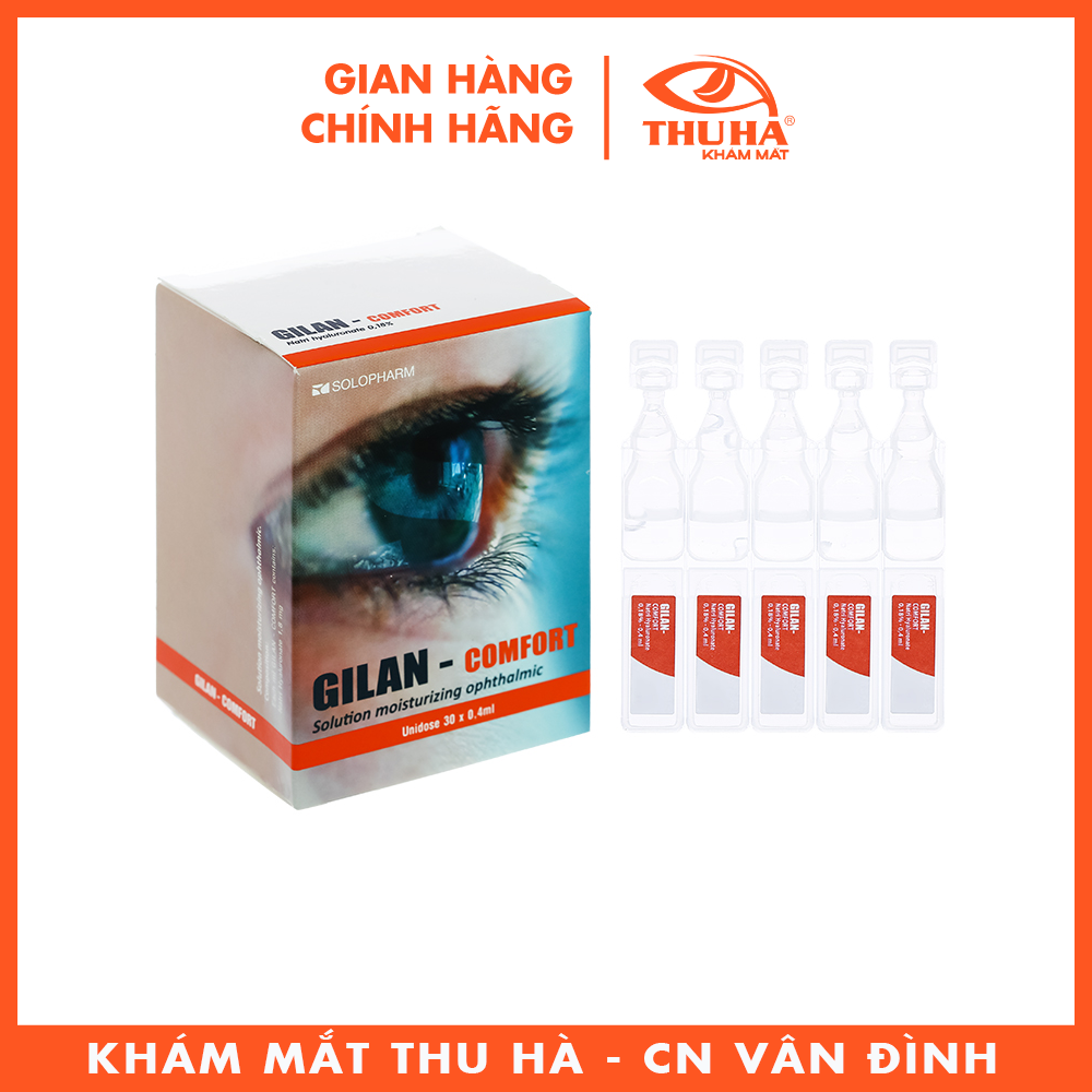 Dung dịch nhỏ mắt Gilan-Comfort 0.18% (hộp 30 ốngx0.4ml)