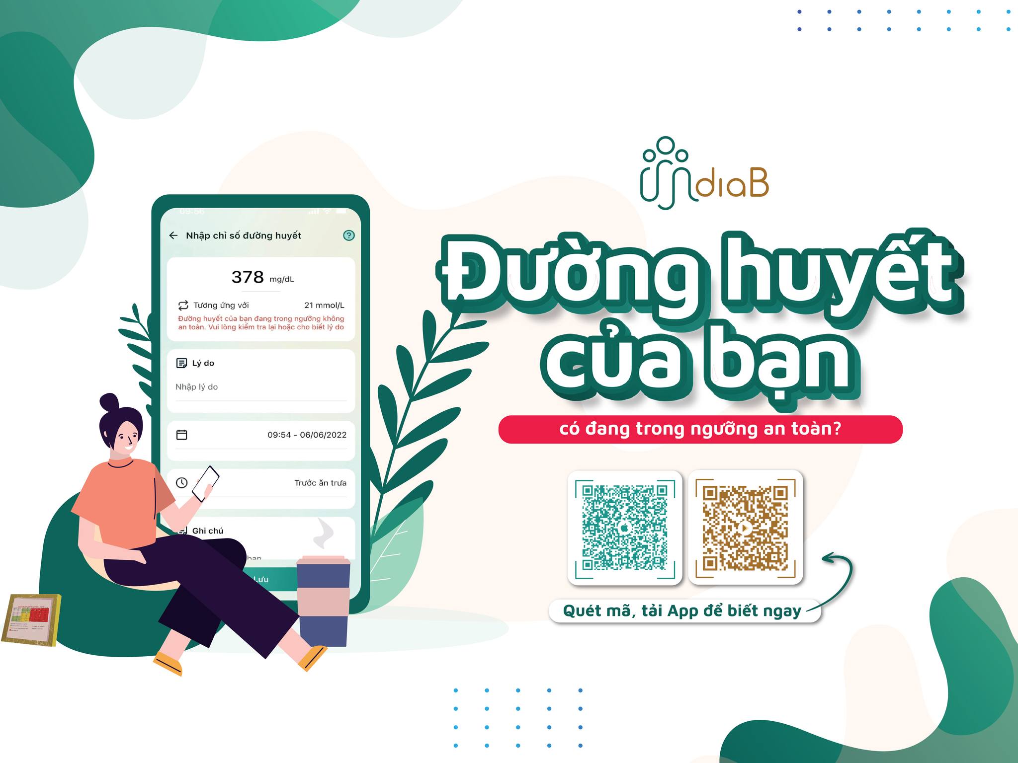 [Minh Long x DiaB] Ly ống chia vạch chuẩn 300ml
