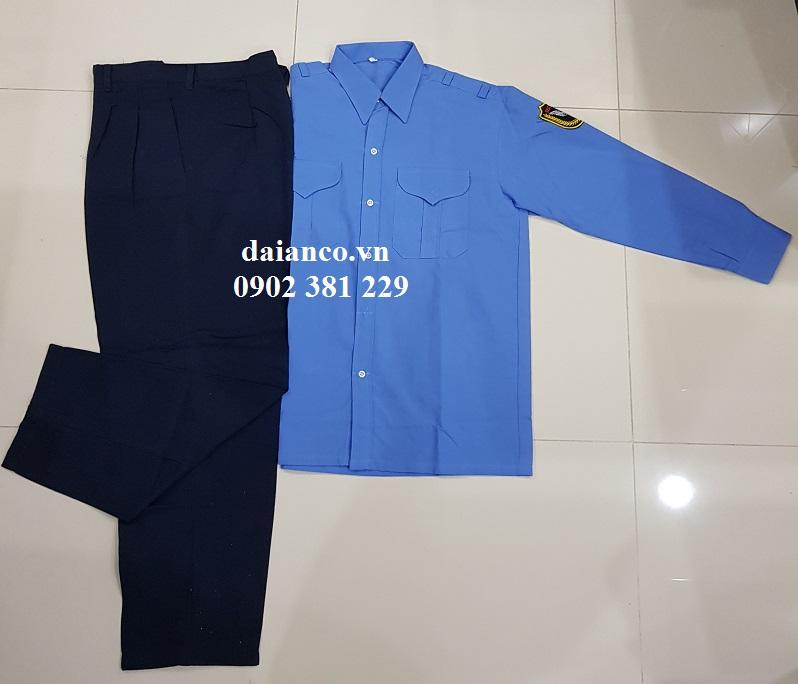 Quần áo bảo vệ dài tay có logo tay (áo vải ford - quần kaki thành công)